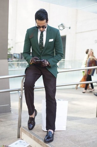 Какие лоферы носить с темно-коричневыми брюками чинос