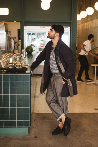 Какие плащи носить с темно-коричневыми брюками чинос