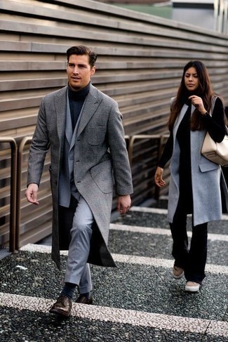 Какие костюмы носить с темно-коричневыми туфлями дерби