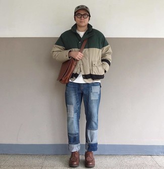 Какие ветровки носить с темно-коричневыми туфлями дерби