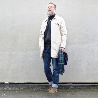 Какие бомберы носить с темно-коричневыми ботинками дезертами