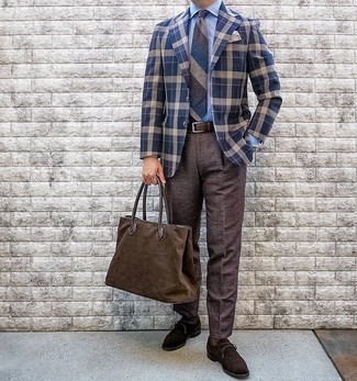 Какие монки носить с темно-коричневыми классическими брюками