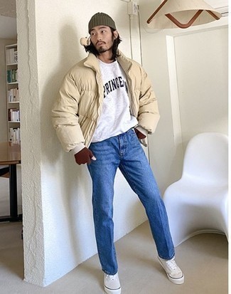 С чем носить темно-коричневые перчатки мужчине