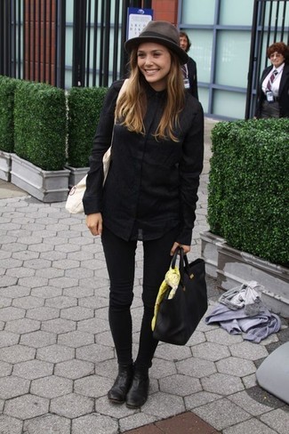 С чем носить темно-коричневую шляпу женщине