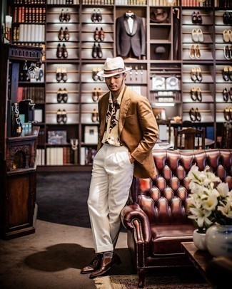 С чем носить темно-коричневые кожаные монки