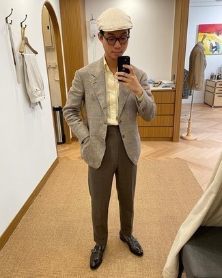 С чем носить темно-коричневые кожаные монки