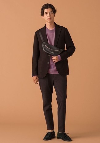 Какие ботинки дезерты носить с темно-коричневым костюмом