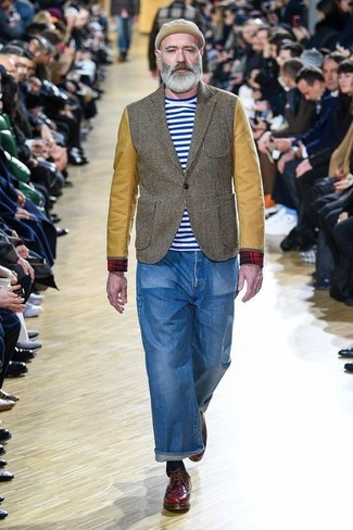 Какие туфли дерби носить с темно-зеленым пиджаком