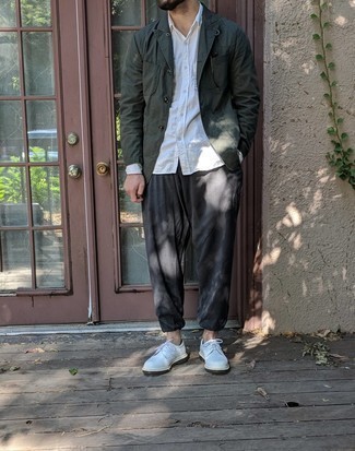 Какие туфли дерби носить с темно-зеленым пиджаком