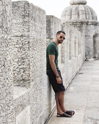 С чем носить темно-зеленый браслет мужчине