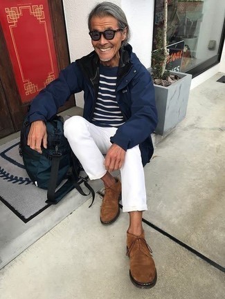 С чем носить темно-зеленый рюкзак из плотной ткани мужчине