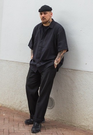 С чем носить темно-зеленые часы из плотной ткани мужчине