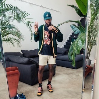 С чем носить темно-зеленый кардиган мужчине