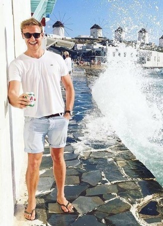 С чем носить темно-зеленые сланцы мужчине