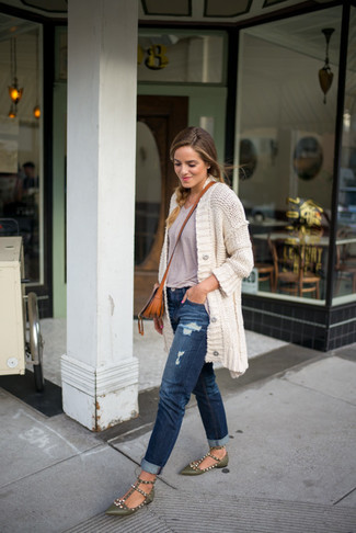 С чем носить темно-зеленые кожаные туфли