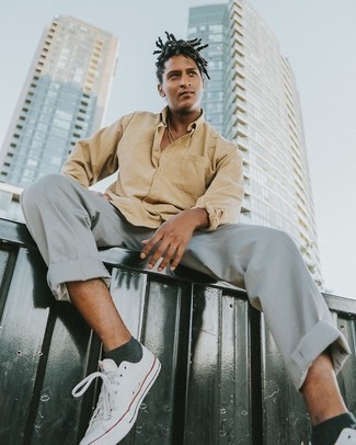 С чем носить темно-зеленые носки-невидимки мужчине