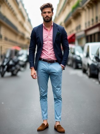 С чем носить темно-зеленый нагрудный платок