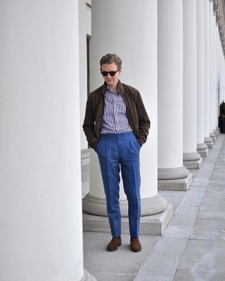 С чем носить темно-зеленые солнцезащитные очки мужчине