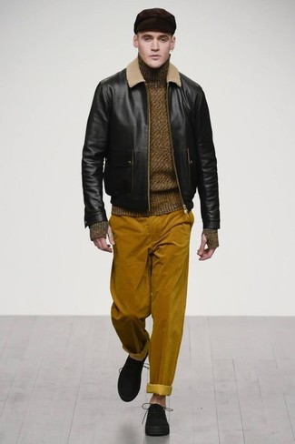 Какие туфли дерби носить с темно-зеленой водолазкой