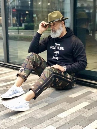 С чем носить темно-зеленую шерстяную шляпу мужчине