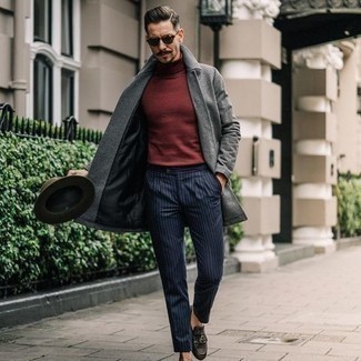 С чем носить темно-зеленую шерстяную шляпу мужчине