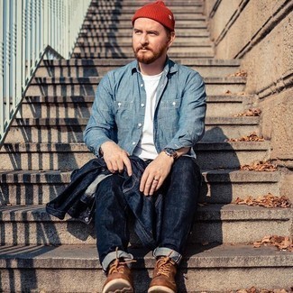 Как носить джинсовую куртку с джинсами мужчине