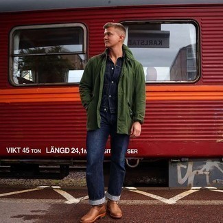 Как носить джинсовую куртку с курткой-рубашкой мужчине