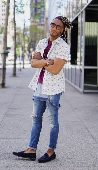 С чем носить джинсовые брюки мужчине