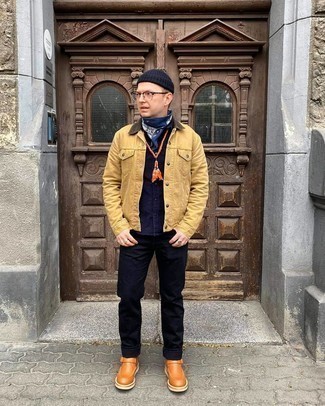 С чем носить джинсовую куртку-рубашку мужчине