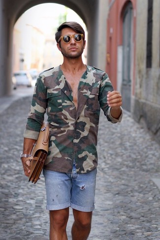 С чем носить джинсовые шорты мужчине