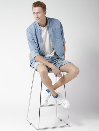 С чем носить джинсовые шорты мужчине