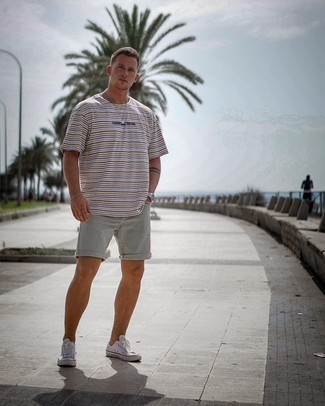 С чем носить джинсовые шорты мужчине