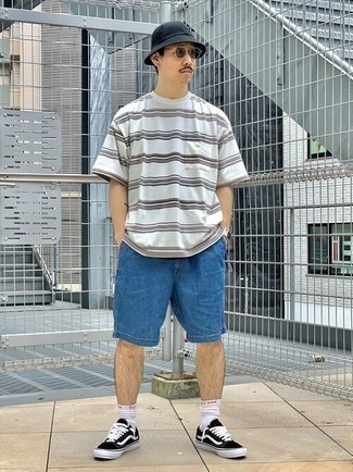 С чем носить джинсовые шорты мужчине