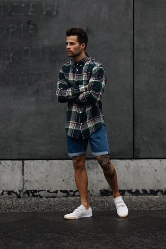 С чем носить джинсовые шорты мужчине