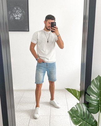 С чем носить джинсовые шорты мужчине