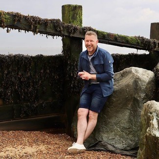 С чем носить джинсовые шорты мужчине