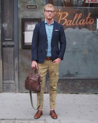 Как носить туфли дерби с брюками карго