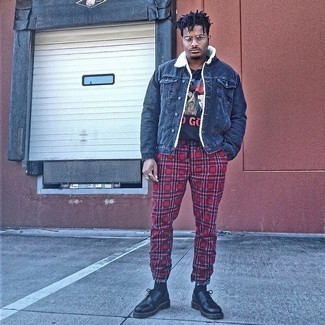 Как носить туфли дерби с джинсовой курткой