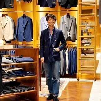 Как носить туфли дерби с двубортным пиджаком