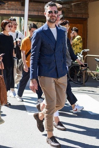 Как носить туфли дерби с двубортным пиджаком