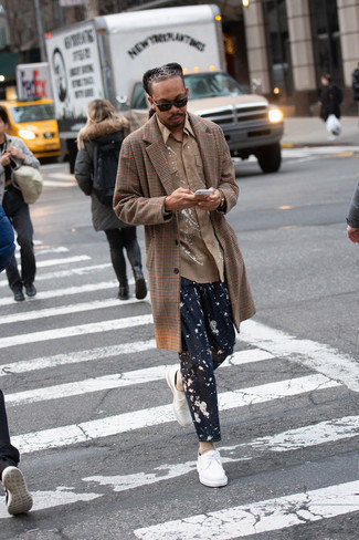 Как носить туфли дерби с длинным пальто