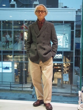 Как носить туфли дерби с полупальто