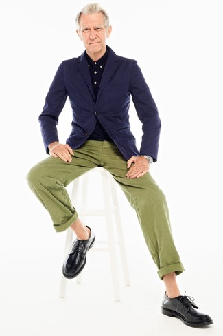 Как носить туфли дерби с футболкой-поло