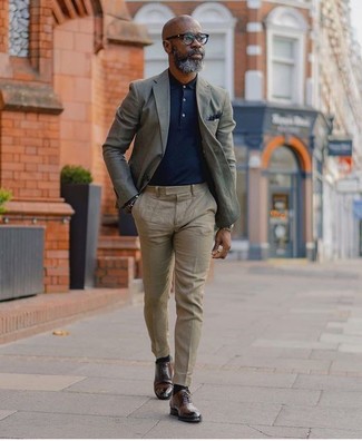 Как носить туфли дерби с футболкой-поло