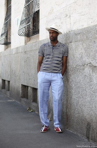 Как носить туфли дерби с футболкой-поло