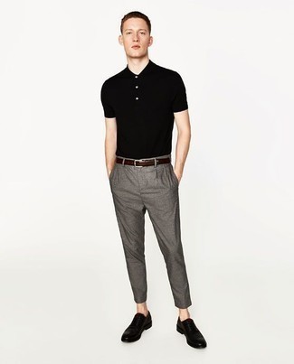 Как носить туфли дерби с футболкой-поло