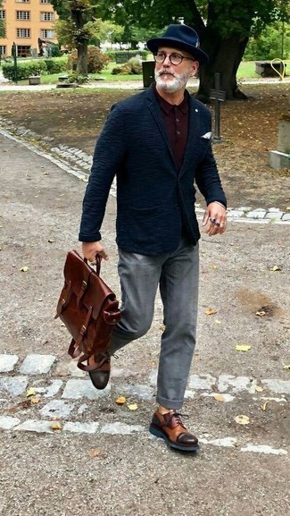 Как носить туфли дерби с футболкой-поло