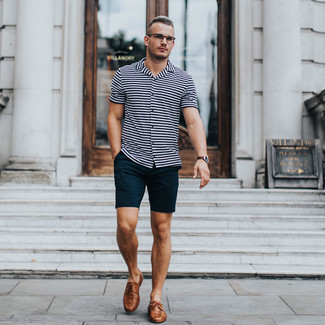 Как носить туфли дерби с шортами