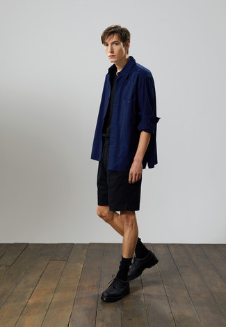 Как носить туфли дерби с шортами