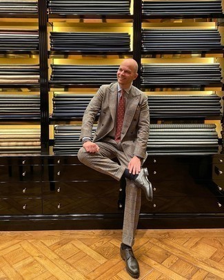 Как носить туфли дерби с костюмом